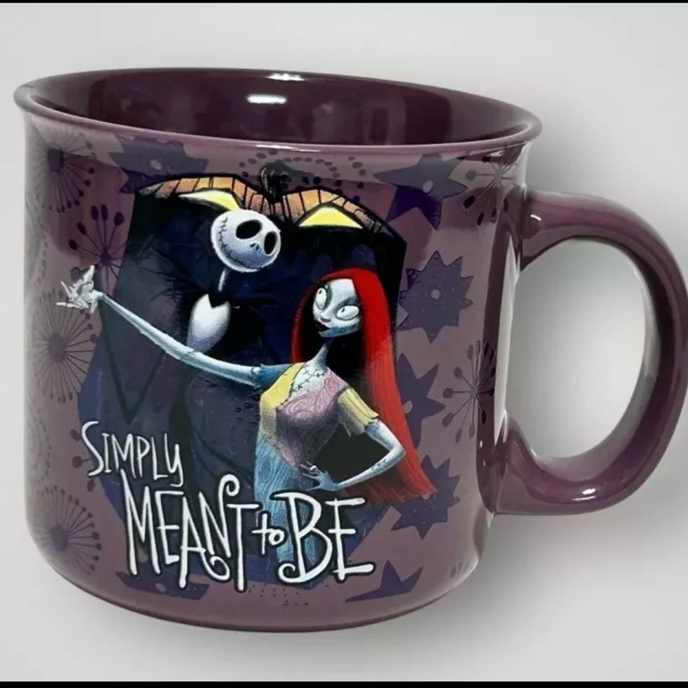 Nightmare Before Christmas “Simply Meant to Be” Dark Purple Coffee Mug